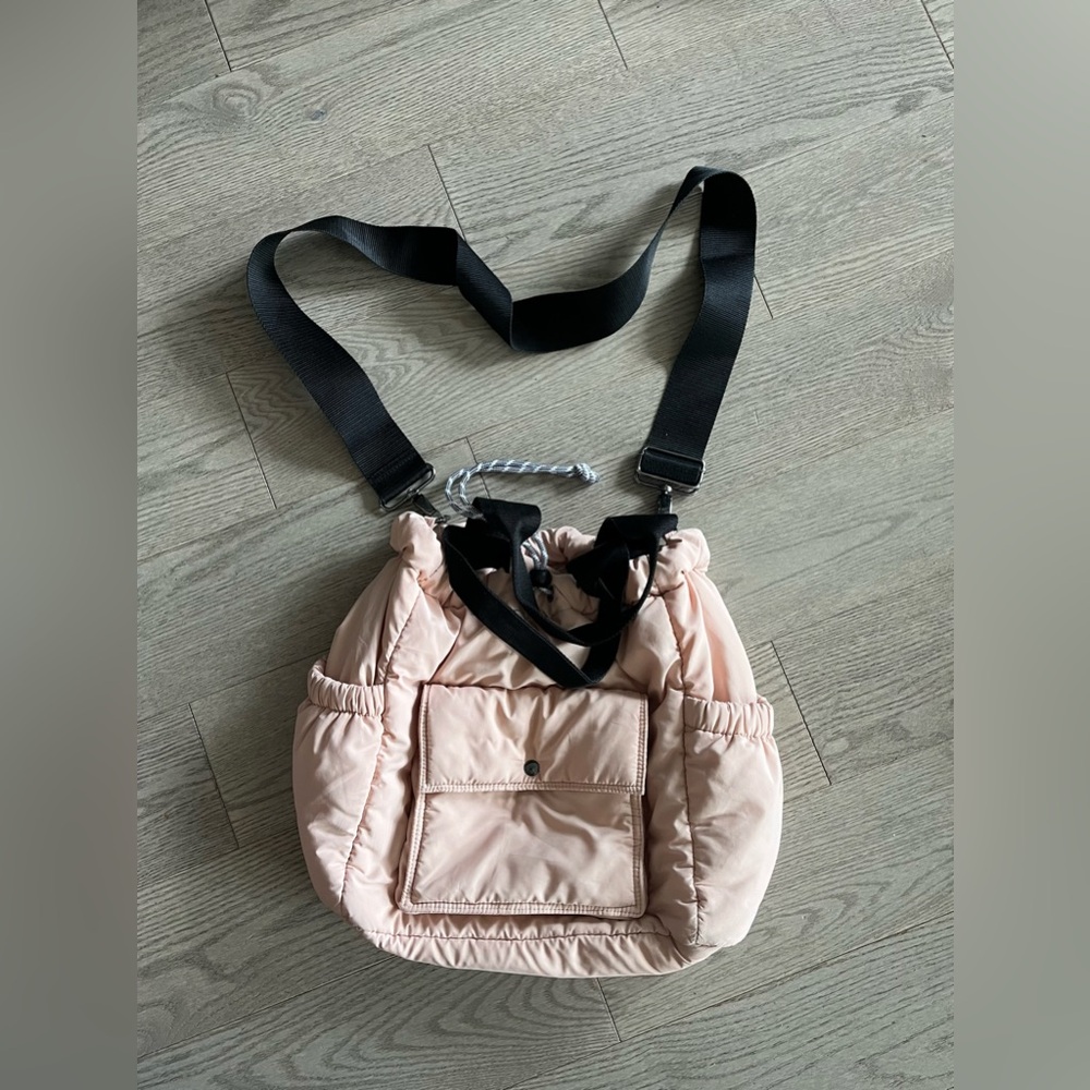 Summer and rose pink quilted bag 16*12